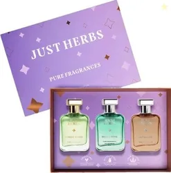 Just Herbs Pure Fragrances Energising & Relaxing Trio Perfume Set...more
