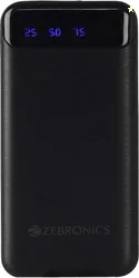 ZEBRONICS 10000 mAh 12 W Slim Power Bank (Black, Lithium Polymer,...more