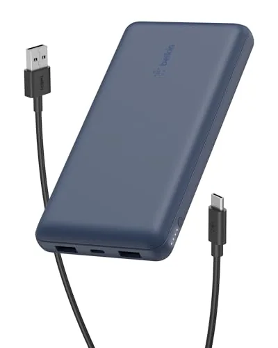 Belkin 20000 mAh Power Bank, 15W, USB-C PD, 2 Years Warranty (Blue)
