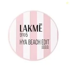 Lakme 9to5 Hya Matte, Beach Edit Cushion Foundation, N340-Neutral Almond, Matte Finish, Buildable Coverage, SPF 40, 12 gm