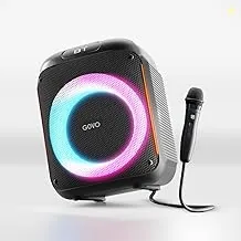 Newly Launched GOVO Goloud 480 80W Bluetooth Party Speaker with Signature Sound, RGB LEDs, Up to 6 hrs Playback, BT v5.3, AUX & USB Port, Wired Mic, B