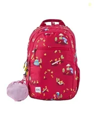 Stylish Unisex Backpack | Girl 1 Durable & Lightweight backpack for Men & Women | Laptop Backpack for Office, Gym, Travel (21.5 Litre, Red)