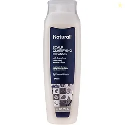 Naturali Scalp Clarifying Anti-Dandruff Shampoo | Derma Approved Shampoo with Green Tea, Hibiscus & Biotin | Reduces Dandruff & Hair Fall | Sulphate-F