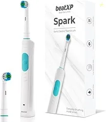 beatXP Spark Sonic Electric Toothbrush for Adults with 2 Brush Heads & Smart Cleaning Modes | Rechargeable Electric Toothbrush | 30000 strokes/min wit