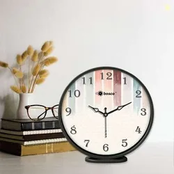 BOSCO Analog 20 cm X 20 cm Wall Clock (Multicolor, With Glass, St...more