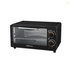 Surya Flame ZOLO 10 Ltr Oven Toaster Griller (OTG) Black - with RotisserieAuto-Shut Off, Heat-Resistant Tempered Glass, Multi-Stage Heat Selection | Bake, Grill, Roast | Easy clean
