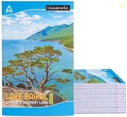 Classmate Longbook Regular Notebook Single Line 160 Pages Multicolor, Pack of 6