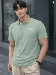 TAZO Men Printed Polo Collar T-shirt