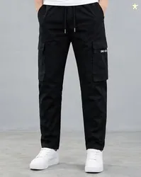 BUDA JEANS CO Men Oversized Fit Mid-Rise Cargo Pants