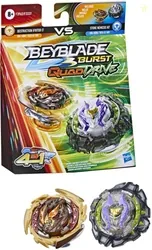 BEYBLADE Burst QuadDrive Destruction Ifritor I7 & Stone Nemesis N7 Spinning Top Dual Pack (Multicolor)
