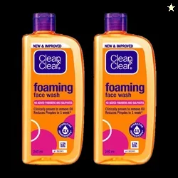 Clean & Clear Foaming 480ml| Clinically proven| Pimple & Acne rem...more
