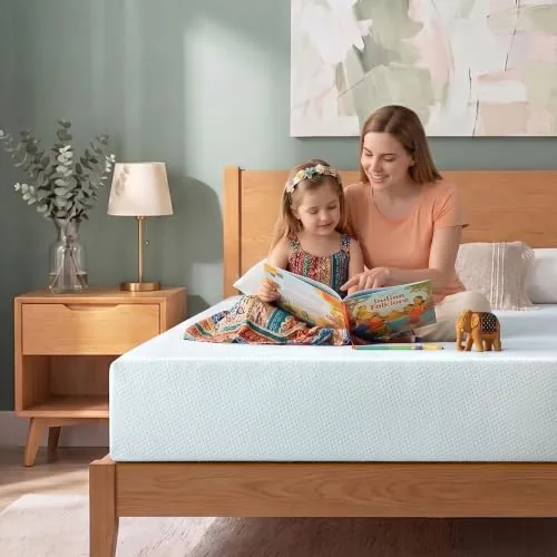 Zinus 8-inch Green Tea Foam Mattress Queen,Pressure Relieving Comfort, 78X60X8IN, 10Yrs Warranty Medium Firm Feel Bed, CertiPUR-US Certified Foam, USA's Most Loved Mattress