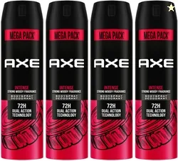 AXE Intense Body Spray - For Men (860 ml, Pack of 4)