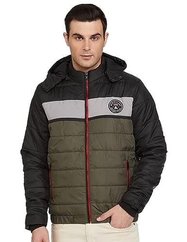 The Indian Garage Co Green Slim Fit Long Sleeve Solid Zipper Jacket