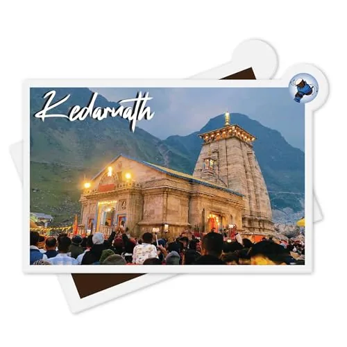 Connect & Collect Kedarnath Views Memorable Acrylic Fridge Magnet | 3x2 Inches | 3mm Thick | Glossy Finish | CPU Case, PC Cabinets, Almirah, Fridge | Pack of 1 (1)