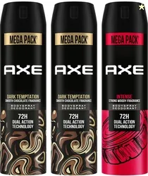 AXE Dark Temptation and Intense Deodorant Spray  -  For Men (645 ml, Pack of 3)