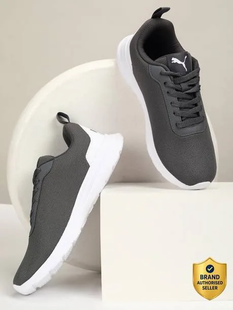 PUMA Plush Comfort Running Shoes For Men (Grey , 9)