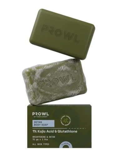 PROWL by Tiger Shroff Detan Men Body Soap with 1% Kojic Acid & Glutathione