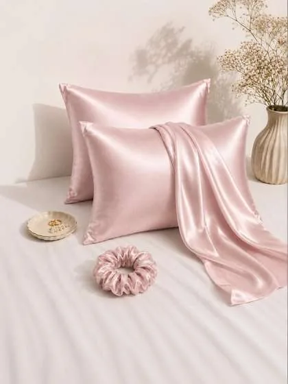 Myntra Elegant Homes Unisex Pure Silk Pillow Covers