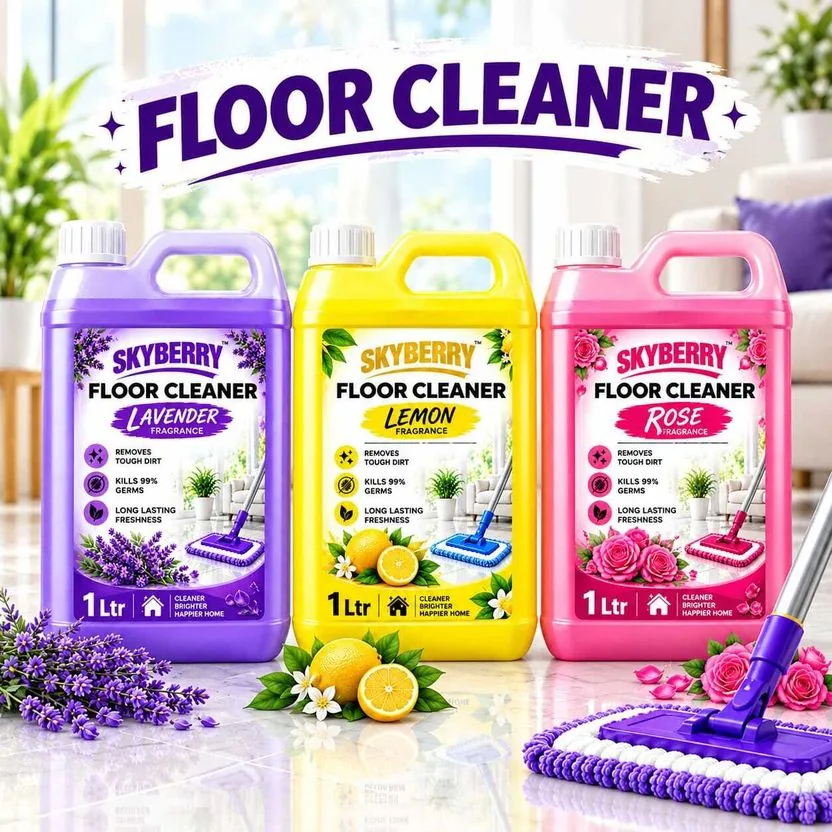 skyberry Powerful Floor Cleaner Liquid | Removes Tough Dirt & Stains mix (3 x 1 L)