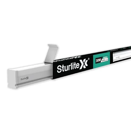 Sturlite Brillo 30 Watt LED Batten| 6500K Cool White Color Temperature Tube light| Sleek Elegant Design With CRI Tech| LM-80 Tested, 3000 Lumens| 25000 Hrs Rated Life (Pack of 1)