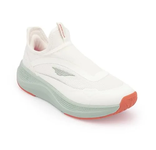 Red Tape Women’s Walking Slip-On Shoes Green/Orange