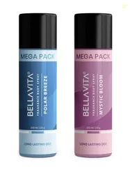 BELLAVITA Polar Breeze & Mystic Bloom Deodorant Combo|2x200ml|Lon...more