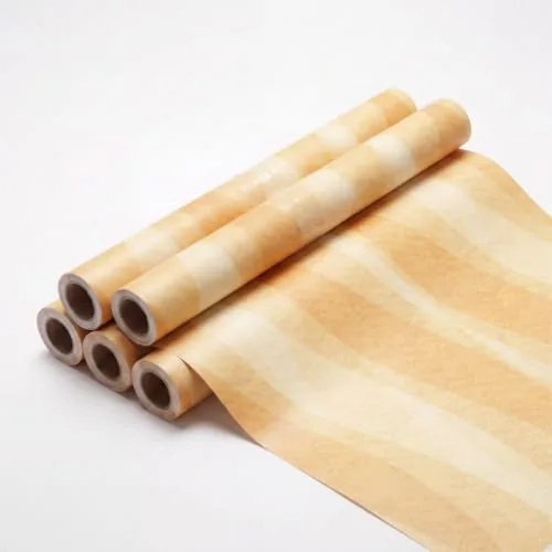 Prettykrafts Hornbean Print Gift Warpping Paper | Pack of 5 | 70x50x0.2 cm | Large Size | Reusable & Eco-Friendly Paper Bags for Gifting, Parties, Return Gifts, Shopping and Special Occasions, Ivory