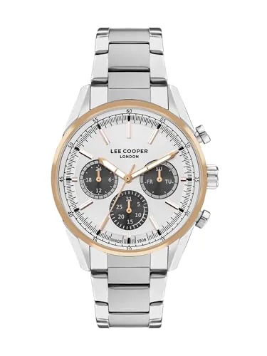 Lee Cooper Multifunction Silver Round Dial Men's Watch - LC07986.530