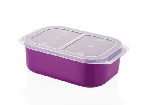 HAPPI Multipurpose Plastic Airtight Masala Box for Kitchen, Fridge Storage Containers Spice, Grocery, Dry Fruits, Vegetable Food Storage Box (3000 ml - Purple)