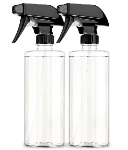 LUMONY® Pack of 2 - Spray Bottle 500 ML Transparent Clear Empty Water Spray Bottles,Water Liquid Sprayer Set for Face, Hair, Garden, Sanitizer, Perfume and More (Pack Of 2)