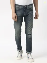 Pepe Jeans Men Slim Mid Rise Blue Jeans