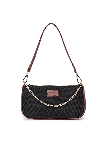 ZOUK Baguette Bag | Crossbody Bags for Women | Women's Handbags | Stylish Sling Bag for Woman | Vegan Leather Evening Bag |Purse and Wallet