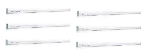 Philips Slimline Advance 25-Watt 2500-lumen Metal Batten Tubelight (Pack of 6) (Warm White) (Study Room Specialist)