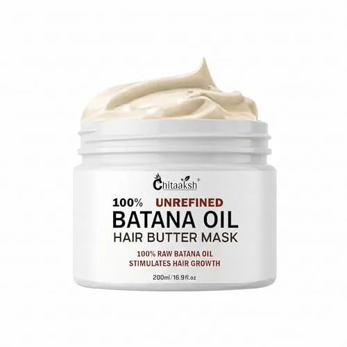 Batana Oil Hair Mask for Thicker Fuller Smooth Hair Roots Conditioner Anti-Frizz Prevents Loss 200ml