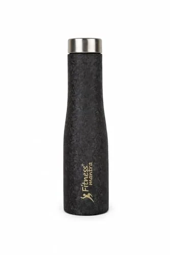 Fitness Mantra® Stainless Steel Water Bottle 1L | Reusable, Durable & Leak-Proof Bottle for Daily Use|1 Piece|