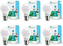 Syska 9 W Basic Standard B22 LED Bulb (White, Pack of 6)