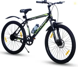 EAST COAST Player 26T cycle/Mountain Bike with front Suspension and Dual Disc Brakes 26 T (inch) Mountain Cycle Single Speed, Black, Only Front Suspen