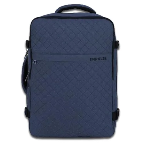 Impulse Vission V2 40L Unisex Water Resistant Travel Laptop Backpack with USB Charging Port - Office/School/College/Business Bag Fits Up to 16 Inch Laptop - 1 Year Warranty (Blue)