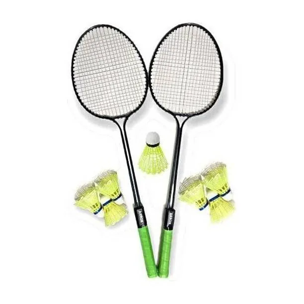 MINESFIT Badminton Racquet Set Of 2 Piece With 7 Piece Shuttle combo kit Badminton Kit