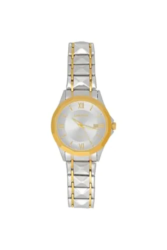 ZAVOURE Men's Chronograph Watch, Stainless Steel Case, Analog Display, Gold, Round Dial, Water Resistant 30M (Gold, Stainless Steel) Radiant Champaign