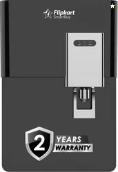 Flipkart SmartBuy PureAura |Needs No Service for 2 Years | 9 L RO + UV + UF + Copper + Alkaline + Copper + Zinc Water Purifier Black