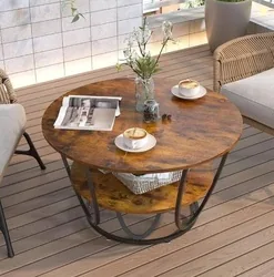 Unique Arts Shoppee Unique Arts Gleaming Iron Haven: A Stylish Metal Center Table for Modern Spaces Engineered Wood Coffee Table Finish Color - Black