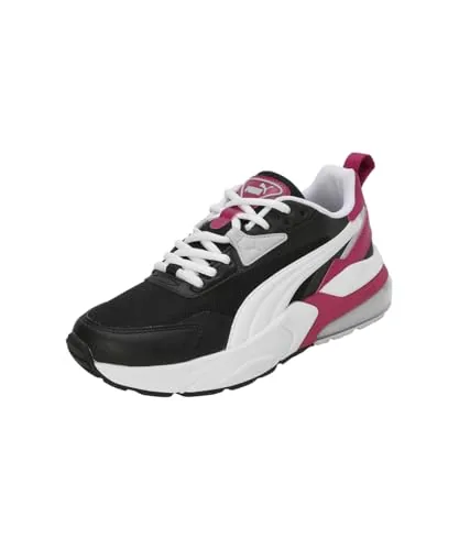 Puma Unisex-Adult Vis2K Black-White-Magenta Gleam Sneaker - 5 UK (39231833)