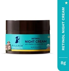 Pilgrim Retinol Night Cream with Vitamin C | Anti Ageing | For Wrinkles & Fine Lines 8 g