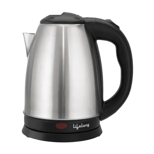 Lifelong ISI Certified Electric Kettle 1.5L with Stainless Steel Body,1500 W Easy and Fast Boiling of Water for Instant Noodles, Soup, Tea etc. (1 Year Manufacturer's Warranty, Silver, LLEK23)