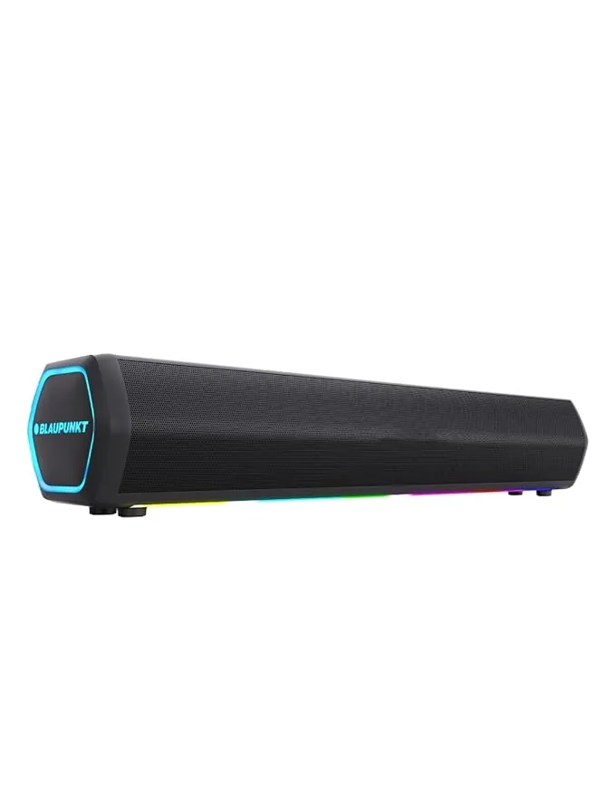 Blaupunkt Newly Launched SBA20 Pro 25W Bluetooth Soundbar with 2000mAh Battery I RGB Lights I Honeycomb Design I AUX, Bluetooth, USB & TWS I BT Speake