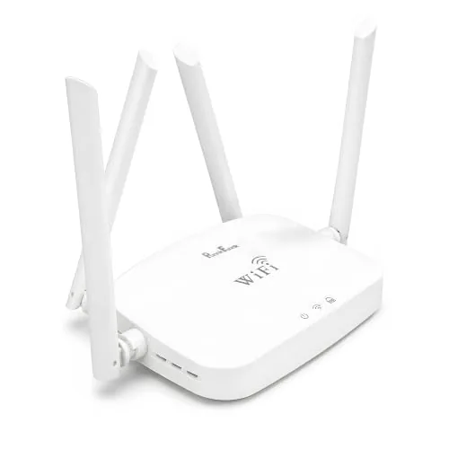 PunnkFunnk WT-14 WiFi Router |300M High Speed Wireless Router for Home & Office | Four high gain Antennas | IPv6 Compatible | Stable Internet Connection | Wide Coverage WiFi Router | Easy Setup