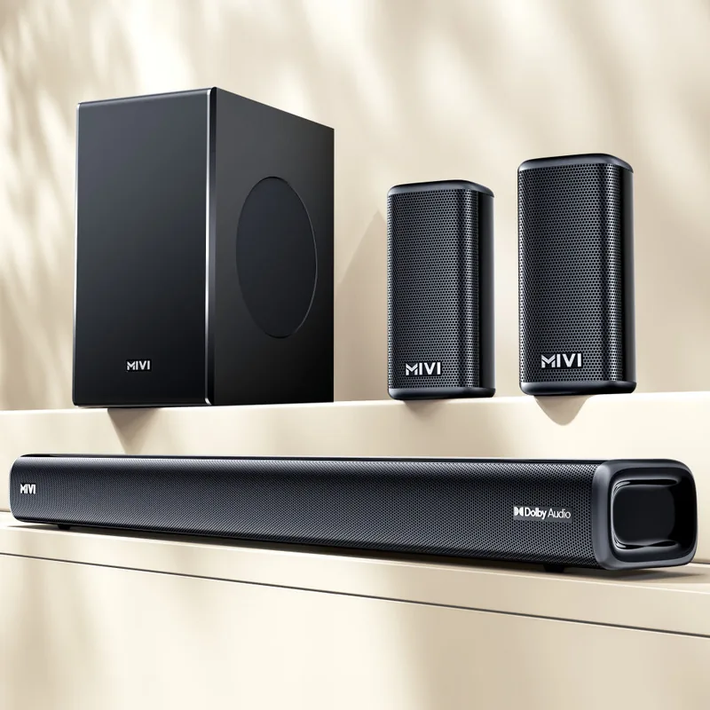 Mivi Fort H750 Soundbar, 750 Watts, Audio, 5.1 Channel, Multi-Input & EQ Modes 750 W Bluetooth Soundbar (Black, 5.1 Channel)