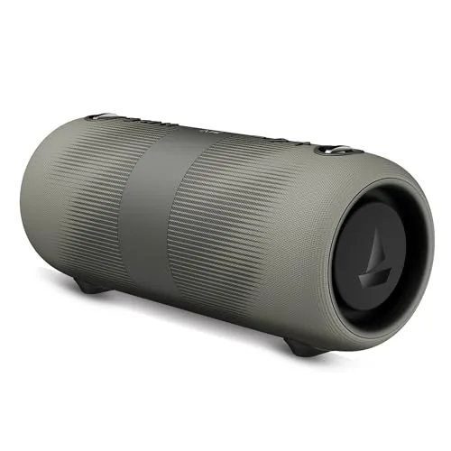 boAt Stone 1200 Pro, 60W Signature Sound, 76.2mm Drivers, TWS,7.5H Battery, Built-in Mic, Carry Strap,IPX6, Bluetooth Speaker, Wireless Speaker, Portable Speaker (Ice Grey)
